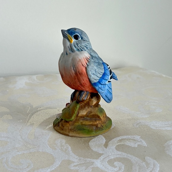 Vintage Andrea by Sadek Baby Bluebird Porcelain Figurine 6350 - Picture 5 of 8